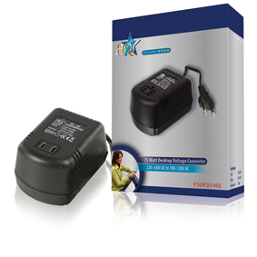 CONVERSOR DE TENSI�N 230V - 110V 75 W HQ